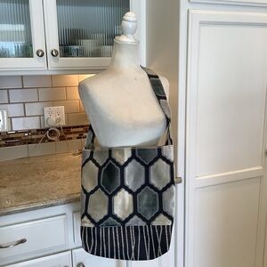 Handmade Crossbody Bag Gray Purse Shoulder Bag Tote